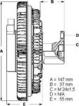 BERU Вискомуфта VAG A4/A6/A8/Passat B5 2,5TDI 97-05 (059121350H, LK002)