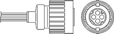 Beru OZH039 лямбда-зонд на 5 Touring (E34)