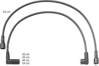 Beru ZEF1047 комплект проводов зажигания на FIAT UNO (146A/E)
