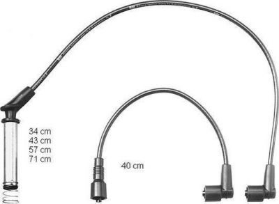 BERU Провода высоковольтные OPEL Astra F 1,4L 91-98 (1612509, ZEF1118)