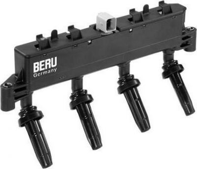 BERU Катушка зажигания PSA C2/C3/206/307/Berlingo/Partner 1,1-1,4L 02-> 597078 (597079, ZSE047)