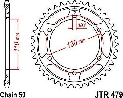 BIKE ALERT Звезда цепного привода (JTR 479 42)