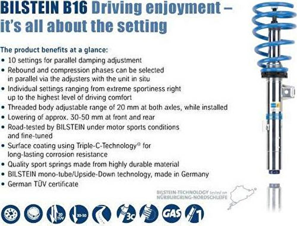 Bilstein Bil_007408 комплект ходовой части, пружины / амортизаторы на PORSCHE 911 (997)