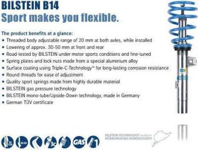 Bilstein Bil_013950 комплект ходовой части, пружины / амортизаторы на HONDA FIT III (GE)