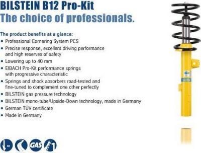 Bilstein Bil_014857 комплект ходовой части, пружины / амортизаторы на MERCEDES-BENZ C-CLASS (W204)