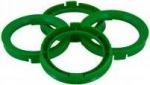 Центровочное пластиковое кольцо 70.1х56.6 зеленое