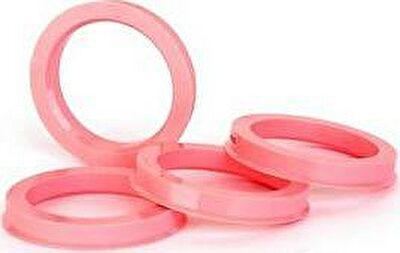 Центровочное пластиковое кольцо 72.6х57.1 розовое