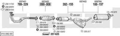 Bosal 010.082.60 система выпуска ог на ALFA ROMEO 155 (167)