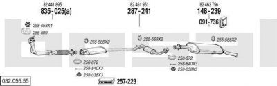 Bosal 032.055.55 система выпуска ог на FIAT CROMA (154)