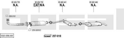 Bosal 032.056.60 система выпуска ог на FIAT CROMA (154)
