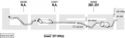 Bosal 034.610.50 система выпуска ог на FORD TRANSIT фургон (V_ _)