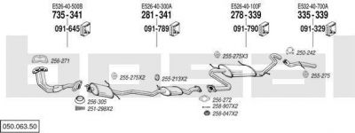 Bosal 050.063.50 система выпуска ог на MAZDA 323 III Hatchback (BF)