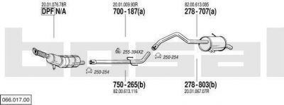 Bosal 066.017.00 система выпуска ог на RENAULT KANGOO BE BOP (KW0/1_)