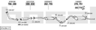 Bosal 074.054.17 система выпуска ог на SKODA FAVORIT Forman (785)
