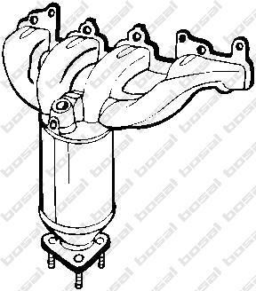 Bosal 090-703 катализатор на OPEL ASTRA H (L48)