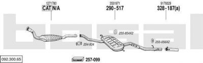 Bosal 092.300.65 система выпуска ог на VOLVO V70 I (LV)