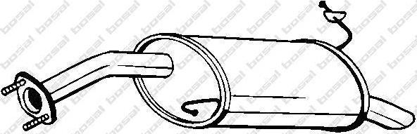 BOSAL Глушитель GETZ 1.1/1.3 02- (287301C060, 165-287)