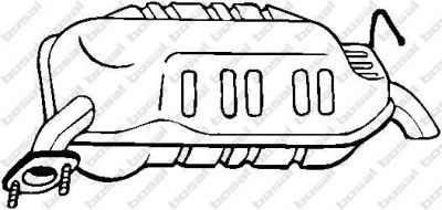 BOSAL Глушитель MAZDA 6 (GG GY) 1.8/2.0/2.0DI 02- (RFC5-40-100B, 171-635)