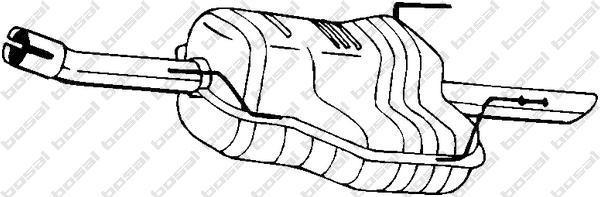Bosal 185-491 глушитель выхлопных газов конечный на OPEL ASTRA G универсал (F35_)