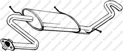 Bosal 278-339 глушитель выхлопных газов конечный на MAZDA 323 III Hatchback (BF)