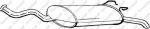 BOSAL Глушитель зад/часть RENAULT R19 CHAMADE 1.4/1.7/ 1.9D RL,RN,RT (48 kW,65 PS) Mot: F8Q Saloon Typ: L534 L53I L53J 92->96 (7700818871, 279-295)
