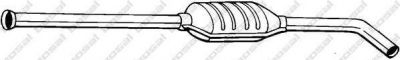 BOSAL 283-567_=P21.276AL [7700429815] !глушитель средняя часть Renault Megane 1.4 98-02 (283-567)