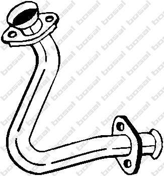 Bosal 737-267 труба выхлопного газа на RENAULT CLIO I (B/C57_, 5/357_)