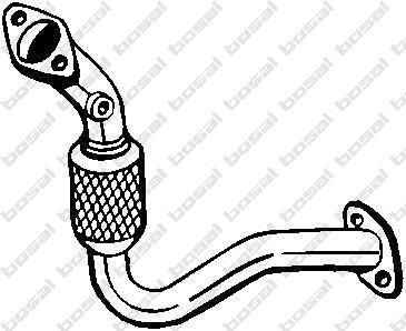 Bosal 737-441 труба выхлопного газа на RENAULT CLIO I (B/C57_, 5/357_)