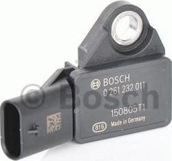 Bosch 0 261 232 011 датчик, давление во впускном газопроводе на PORSCHE 911 кабрио (991)