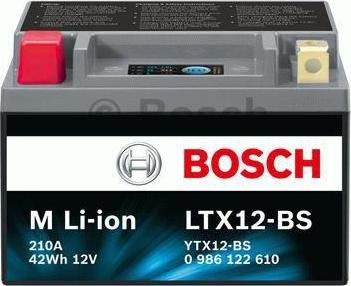 Bosch 0 986 122 610 стартерная аккумуляторная батарея на PIAGGIO MOTORCYCLES X7