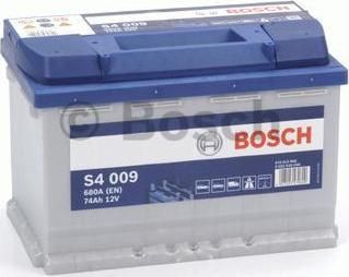 BOSCH АКБ S4 74Ah 680A 278x175x190 (+-) (74Ah, 0092S40090)