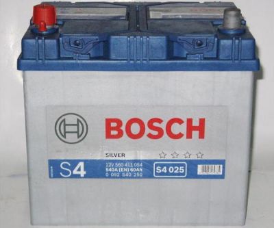 BOSCH АКБ S4 60Ah 540A 232x173x225 (+-) (60Ач, 0092S40250)