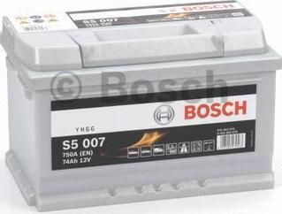 BOSCH АКБ S5 74Ah 750A 278x175x175 (-+) (74Ач, 0092S50070)