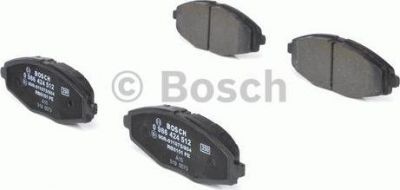 BOSCH Колодки тормозные DAEWOO NEXIA/LANOS/MATIZ SOHC передние (96288629, 0986424512)