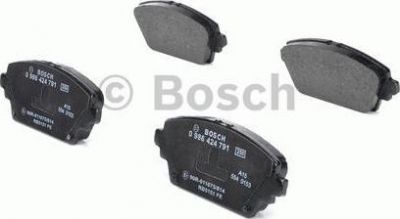 BOSCH Колодки тормозные передние NISSAN PRIMERA (P12) 02> ALMERA TINO 00>05 (41060 AV126, 0986424791)