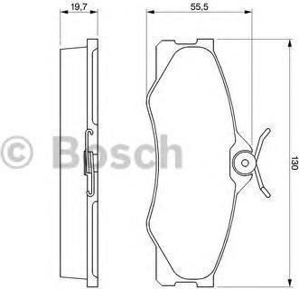 BOSCH Колодки тормозные VOLKSWAGEN TRANSPORTER 79-92 передние (251698151C, 0986469790)