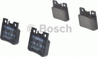 BOSCH Колодки тормозные MERCEDES W210/W202/W124/W201/R129/R170/A208 CLK задние (571435, 0986490260)