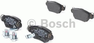 BOSCH Колодки тормозные OPEL ASTRA G 98>/ZAFIRA VAN 03>05 задние (573010, 0986494014)