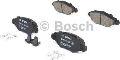 BOSCH Колодки тормозные PEUGEOT 206/206SW 01>(-ABS) передние (573051, 0986494039)