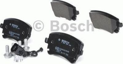 BOSCH Колодки тормозные VOLKSWAGEN T5 03>/MULTIVAN 03> с датчиком задние (GDB1557, 0986494108)