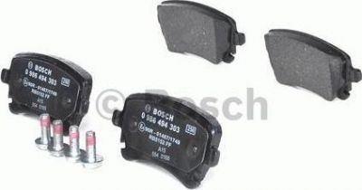 BOSCH Колодки тормозные AUDI A4/A6/A8 2.0D-6.0 03-/VOLKSWAGEN T5 03- задние (3D0 698 451 A, 0986494303)