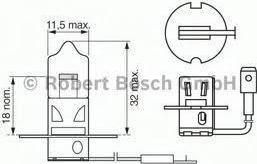 Bosch 1 987 302 031 лампа накаливания, противотуманная фара на SUZUKI BALENO Наклонная задняя часть (EG)
