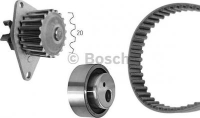 Bosch 1 987 948 701 водяной насос + комплект зубчатого ремня на PEUGEOT 106 II (1)