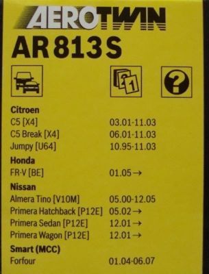 BOSCH Щетка стеклоочистителя L+R NISSAN Primera P12 (3397118912, 3 397 118 912)