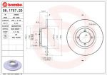 Brembo 08.1757.20 тормозной диск на SKODA 105,120 (744)