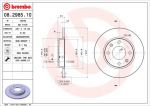BREMBO Диск тормозной CITRO (561253J, 08.2985.10)