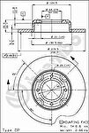 Brembo 08.3437.10 тормозной диск на NISSAN CHERRY II Traveller (VN10)