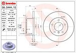 BREMBO Диск тормозной MERCEDES W460 79-93/W461 90-/W463 89- передний D=303мм. (561283, 08.5444.10)