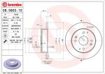 BREMBO Диск тормозной задний c Easy Check HONDA Civic VII 2/01-05 <=> 08.5803.44 (08.5803.44, 08.5803.10)