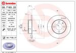 Brembo 08.7165.21 тормозной диск на VW POLO CLASSIC (6KV2)